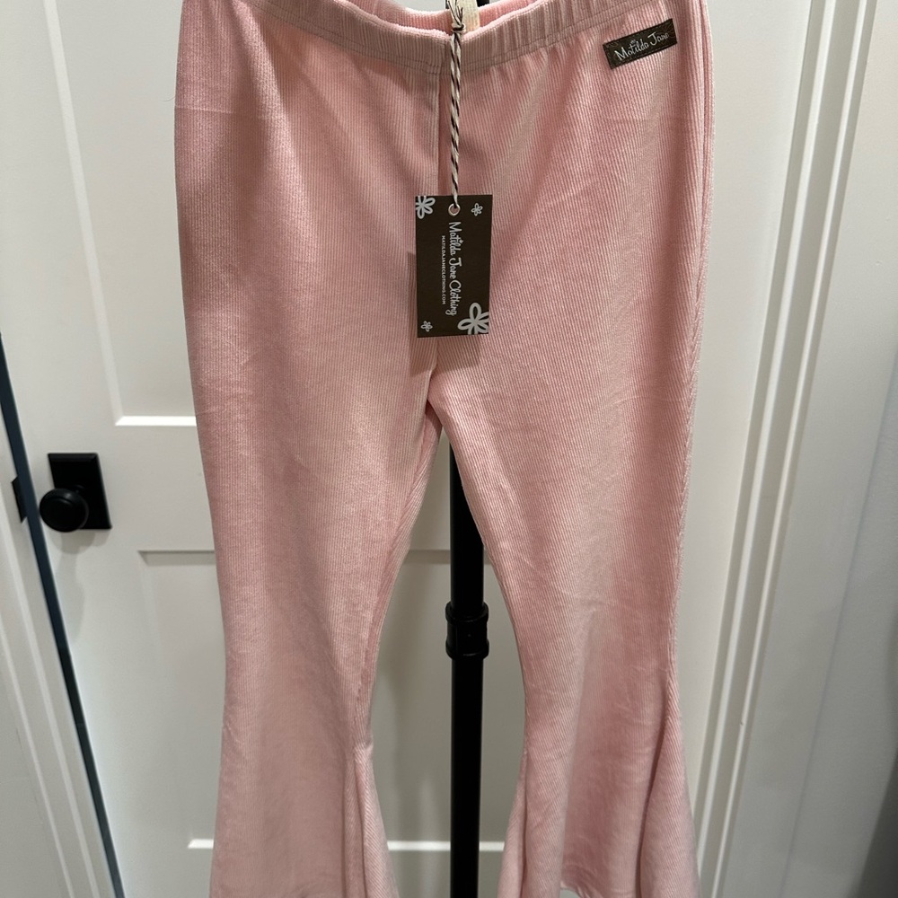 Kids Pink Flared Bottoms